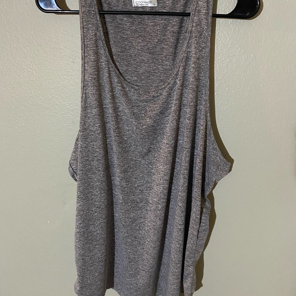 Gray Men’s Gym Workout Tank Top